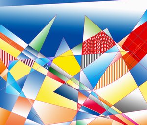 klingende fjell, 2019, (gradient) av Alex Caminker