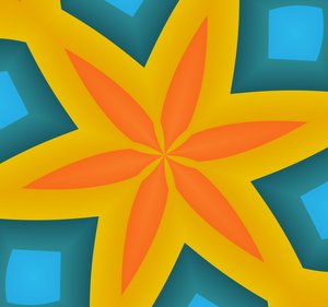 sjøstjerne, 2019, (gradient) av Alex Caminker