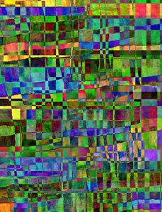 struktur c,2019,(blandet media) av Alex Caminker