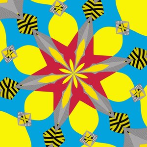 symmetri #11,2019,(blandet media) av Alex Caminker