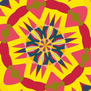 symmetri #15,2019,(blandet media) av Alex Caminker