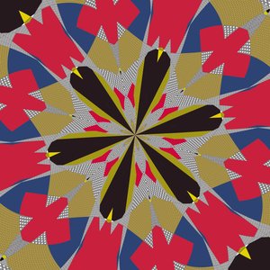 symmetri #16,2019,(blandet media) av Alex Caminker