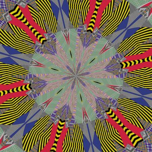 symmetri #24,2019,(blandet media) av Alex Caminker