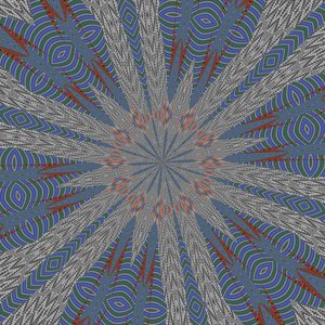 symmetri #25,2019,(blandet media) av Alex Caminker