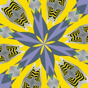 symmetri #28,2019,(blandet media) av Alex Caminker