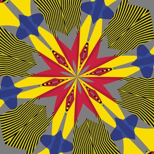 symmetri #30,2019,(blandet media) av Alex Caminker