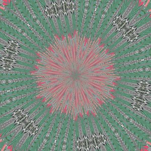 symmetri #31,2019,(blandet media) av Alex Caminker