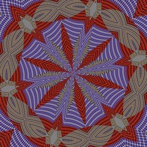 symmetri #33,2019,(blandet media) av Alex Caminker
