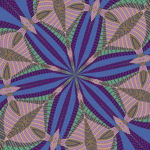 symmetri #36,2019,(blandet media) av Alex Caminker