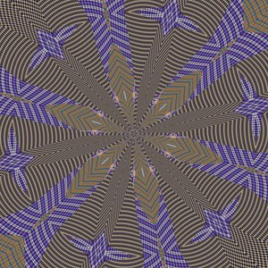 symmetri #38,2019,(blandet media) av Alex Caminker