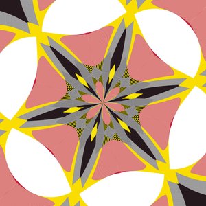symmetri #39,2019,(blandet media) av Alex Caminker