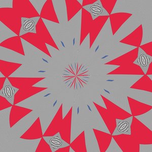 symmetri #43,2019,(blandet media) av Alex Caminker