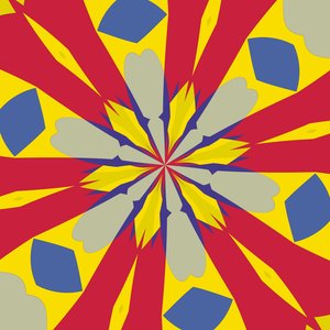 symmetri #45,2019,(blandet media) av Alex Caminker