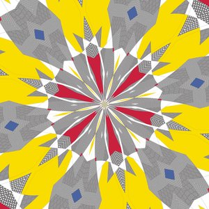 symmetri #48,2019,(blandet media) av Alex Caminker