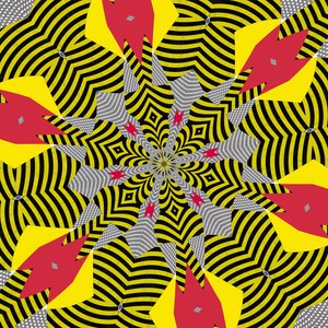 symmetri #5,2019,(blandet media) av Alex Caminker