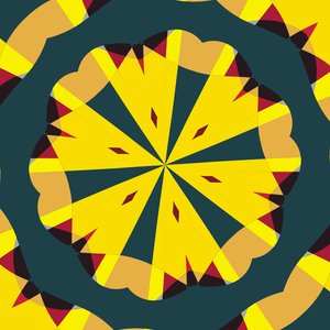 symmetri #53,2019,(blandet media) av Alex Caminker