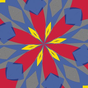 symmetri #54,2019,(blandet media) av Alex Caminker