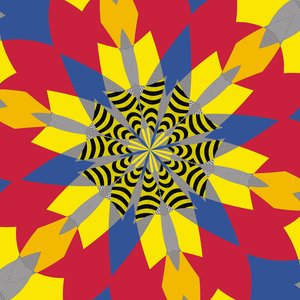 symmetri #6,2019,(blandet media) av Alex Caminker