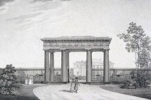 To-my-Dear-Comrades-in-Arms-porten i Catherine Park ved Tsarskoye Selo, 1822 av Alexander Andreyevich Thon