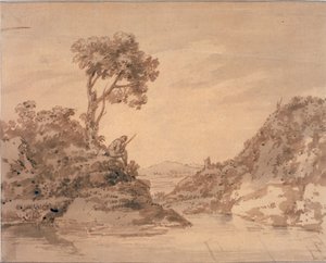 Landscape with Figure on the Bank of a Pool (Watercolour, sepia and wash)   1426880   no       norwegian Successfully Translated  Original: Staande jongeman, naar links Translat: Staande jongeman, naar links 1388204 no norwegian Successfully Translated Ori