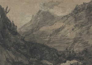Fjelllandskap av Alexander Cozens