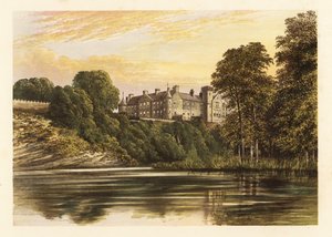 Brechin Castle, Angus, Skottland. ,1880 (gravering) av Alexander Francis (after) Lydon