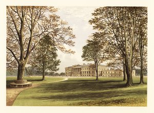 Hamilton Palace, Lanarkshire, Skottland. ,1880 (gravering)