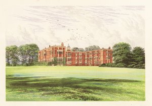 Temple Newsam, Yorkshire, England. ,1880 (gravering) av Alexander Francis (after) Lydon
