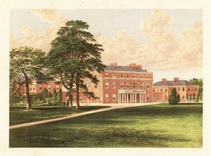 Trafalgar House, Wiltshire, England. ,1880 (gravering) av Alexander Francis (after) Lydon