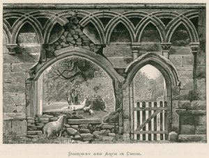 Bolton Priory, Doorway and Arch in Choir av Alexander Francis Lydon