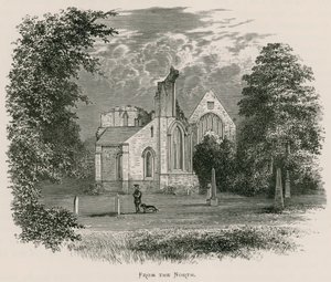 Dryburgh Abbey, fra nord av Alexander Francis Lydon