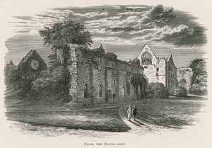Dryburgh Abbey, fra sør-øst av Alexander Francis Lydon