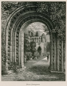 Dryburgh Abbey, vestre inngang av Alexander Francis Lydon
