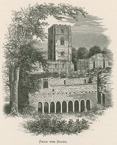 Fountains Abbey, fra sør av Alexander Francis Lydon