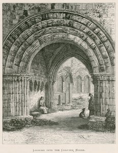 Furness Abbey, ser inn i kapittelhuset av Alexander Francis Lydon