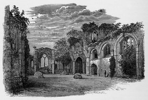 Interiør, Looking East, Netley Abbey, c1880, 1897 av Alexander Francis Lydon