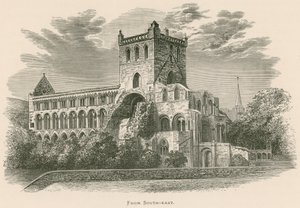 Jedburgh Abbey, fra sør-øst av Alexander Francis Lydon