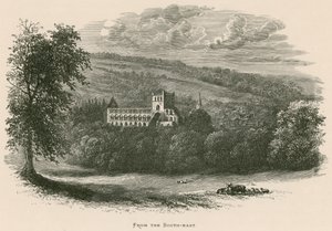 Jedburgh Abbey, fra sør-øst av Alexander Francis Lydon