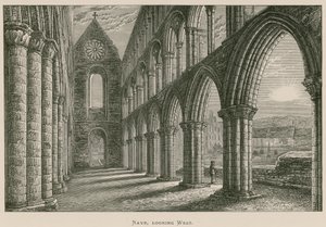 Jedburgh Abbey, Nave, ser vestover av Alexander Francis Lydon