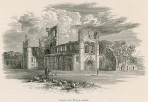 Kirkstall Abbey, fra nordvest av Alexander Francis Lydon