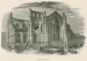 Melrose Abbey, fra øst