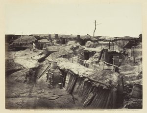Quarters of Men i Fort Sedgwick, mai 1865. av Alexander Gardner