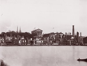 Ruiner på North Bank of Canal, Richmond, 1865. av Alexander Gardner