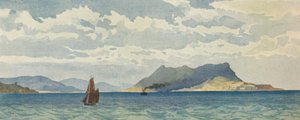 Gibraltar fra Vesten, ca 1880 1905. av Alexander Henry Hallam Murray