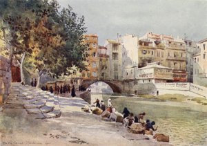 Narbonne, "The Canal Of The Two Seas" (farge litho) av Alexander Henry Hallam Murray