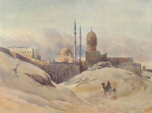 Citadellet, Kairo, i en sandstorm, c1880 1905.