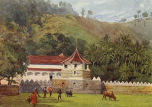 Tannens tempel, Kandy, eksteriør