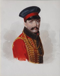 Portrett av prins Alexander Fyodorovich Galitzine-Prozorovsky 1810-1898, 1840