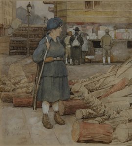 En militskvinne, 1920 av Alexander Ivanovich Vakhrameyev