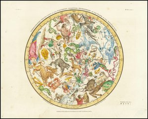 1822 - Alexander Jamieson - Stereografisk projeksjon av den nordlige himmelhalvkule